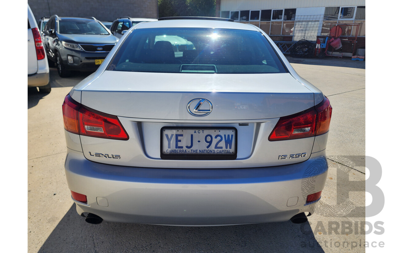 5/2006 Lexus Is250 Prestige GSE20R 4d Sedan Silver 2.5L
