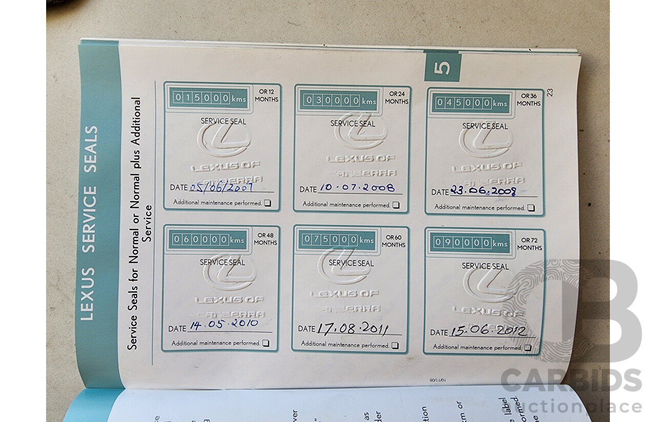 5/2006 Lexus Is250 Prestige GSE20R 4d Sedan Silver 2.5L