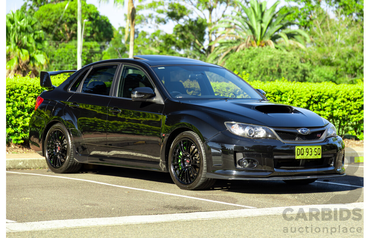 7/2012 Subaru WRX STi Spec R MY12 4d Sedan Obsidian Black Turbo 2.5L