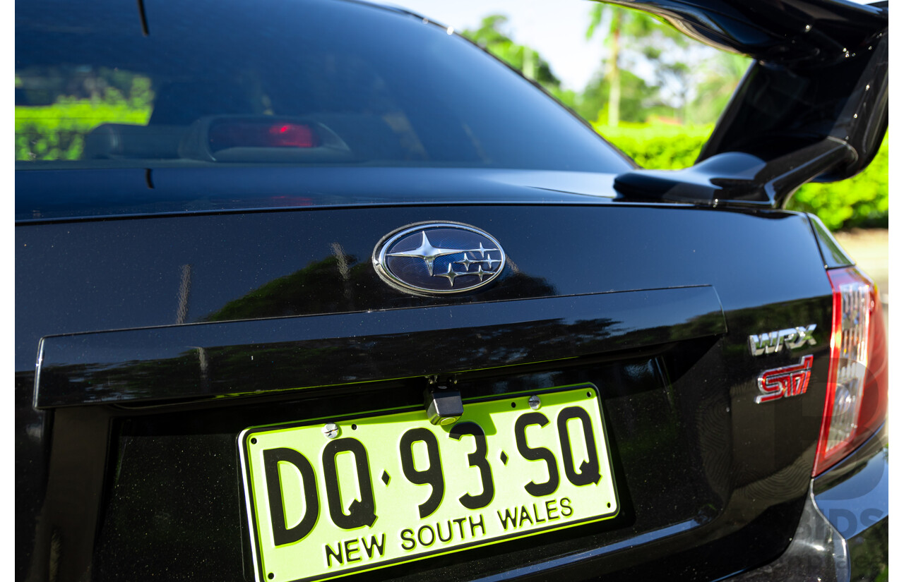 7/2012 Subaru WRX STi Spec R MY12 4d Sedan Obsidian Black Turbo 2.5L