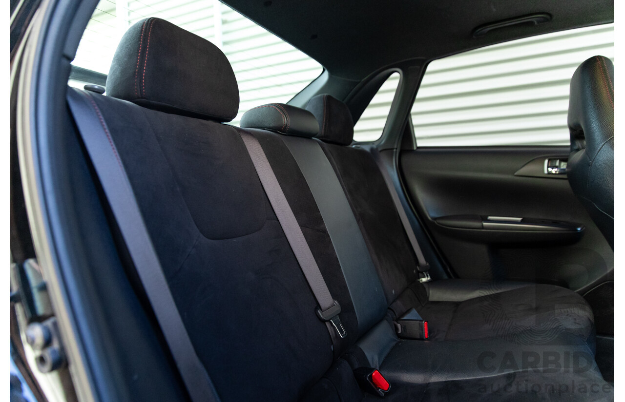 7/2012 Subaru WRX STi Spec R MY12 4d Sedan Obsidian Black Turbo 2.5L