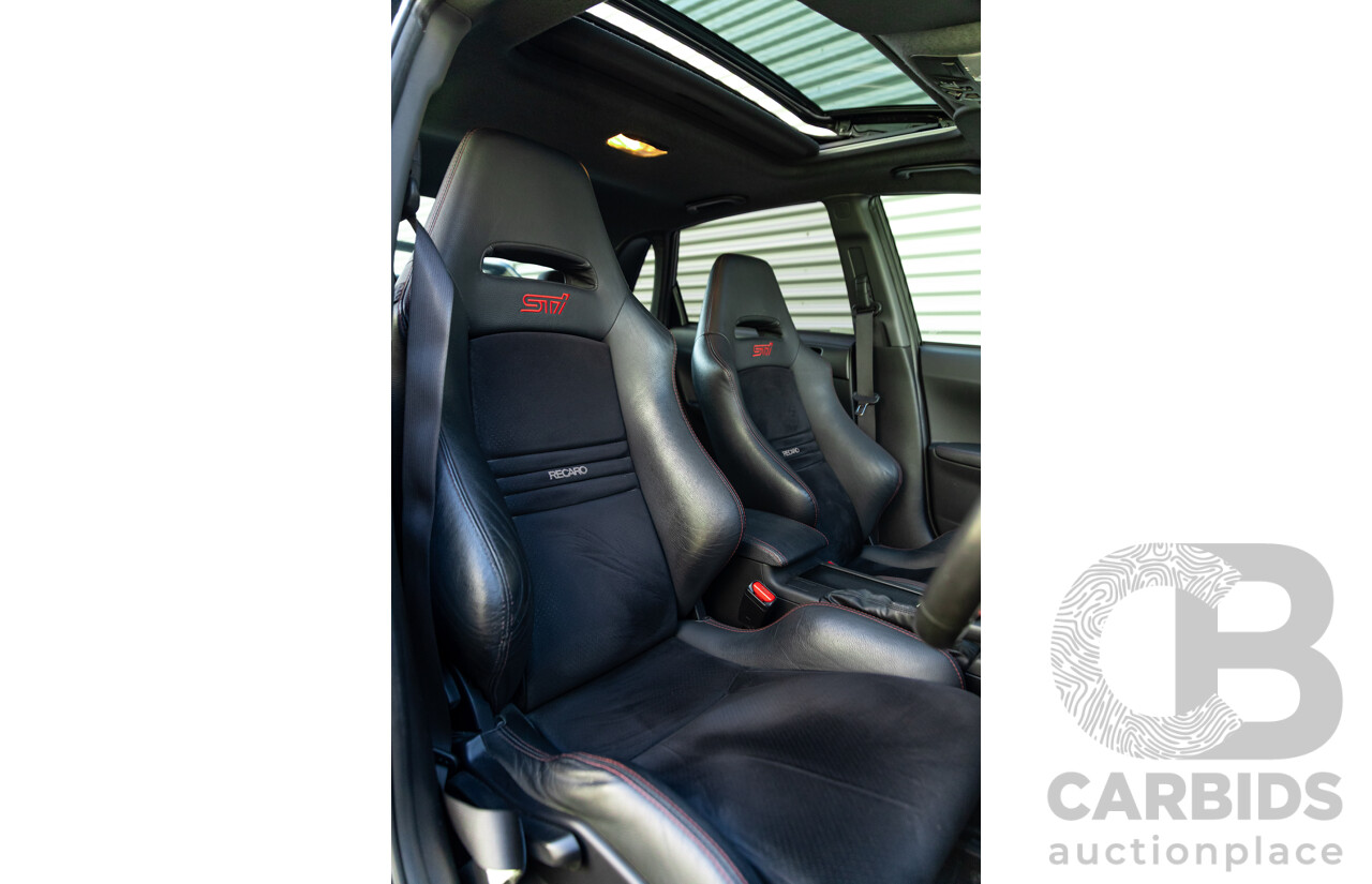 7/2012 Subaru WRX STi Spec R MY12 4d Sedan Obsidian Black Turbo 2.5L