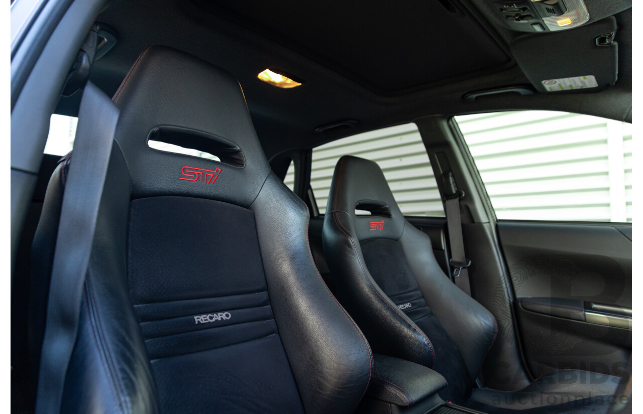 7/2012 Subaru WRX STi Spec R MY12 4d Sedan Obsidian Black Turbo 2.5L