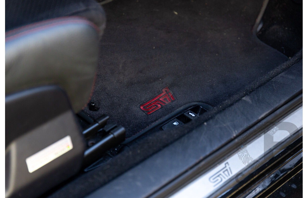 7/2012 Subaru WRX STi Spec R MY12 4d Sedan Obsidian Black Turbo 2.5L