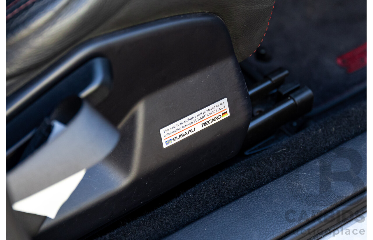 7/2012 Subaru WRX STi Spec R MY12 4d Sedan Obsidian Black Turbo 2.5L