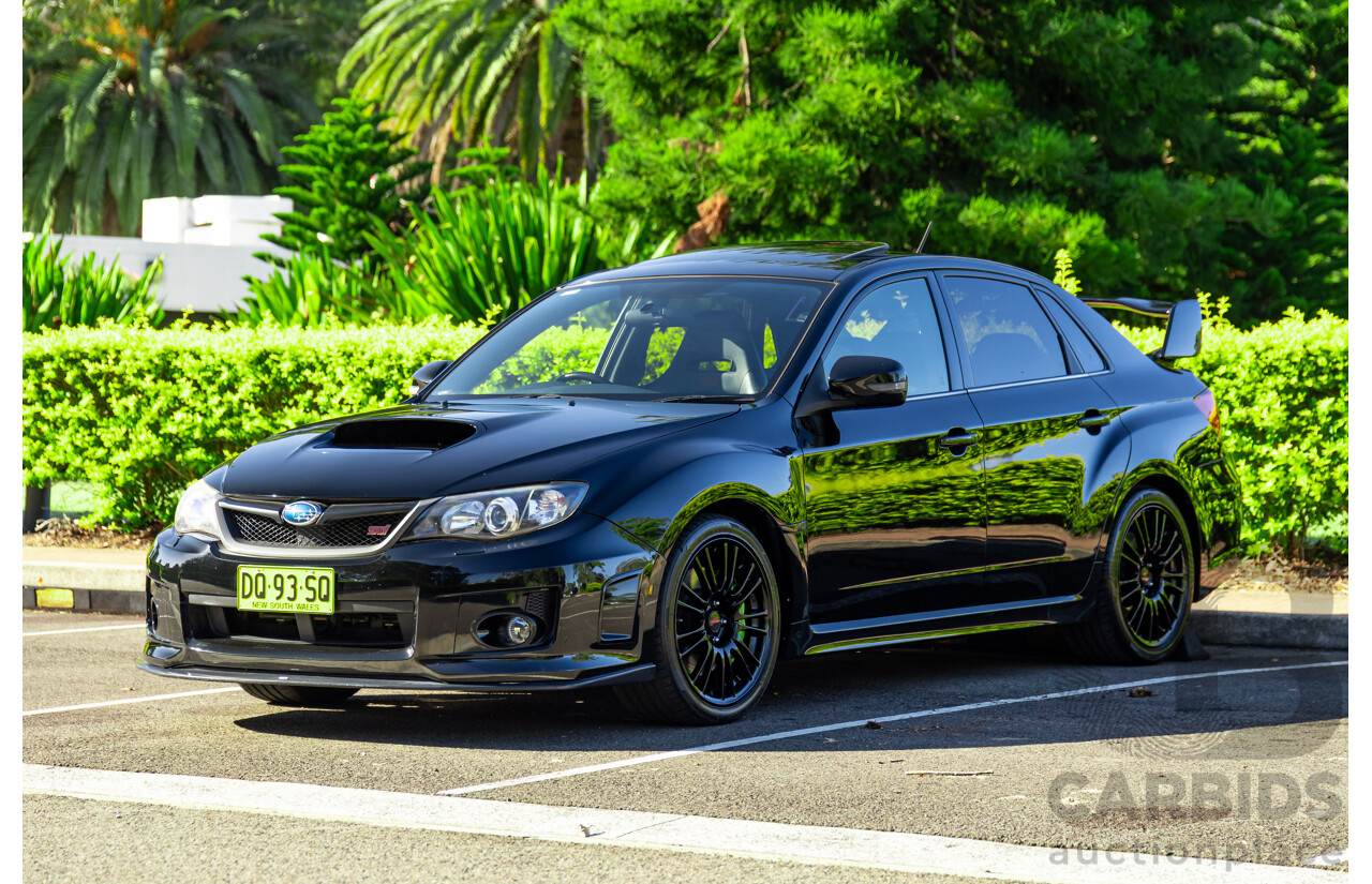 7/2012 Subaru WRX STi Spec R MY12 4d Sedan Obsidian Black Turbo 2.5L