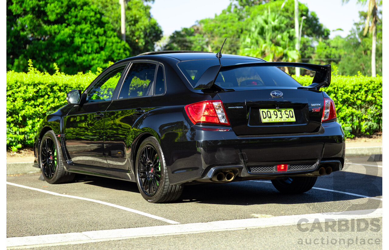 7/2012 Subaru WRX STi Spec R MY12 4d Sedan Obsidian Black Turbo 2.5L
