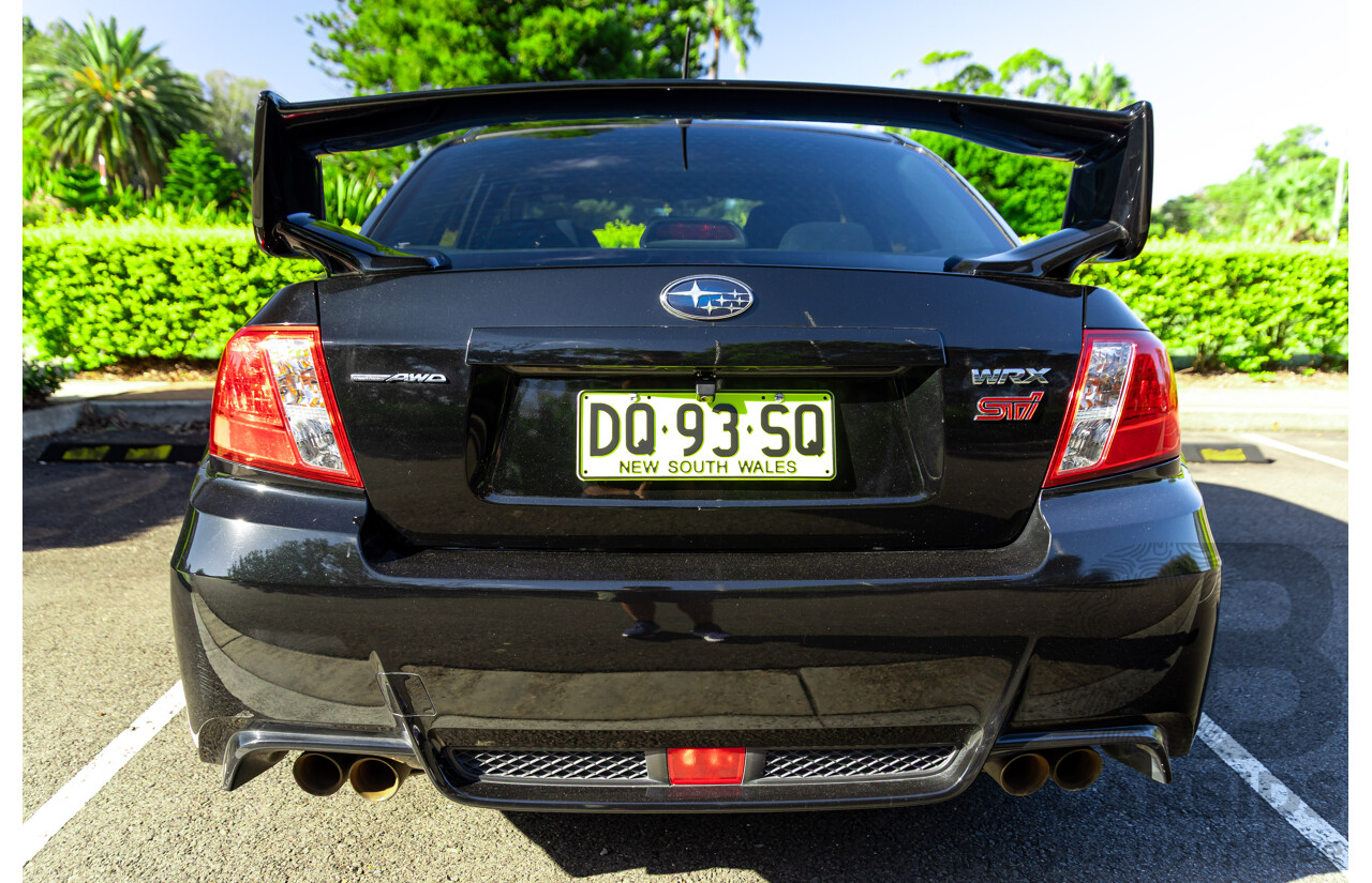 7/2012 Subaru WRX STi Spec R MY12 4d Sedan Obsidian Black Turbo 2.5L