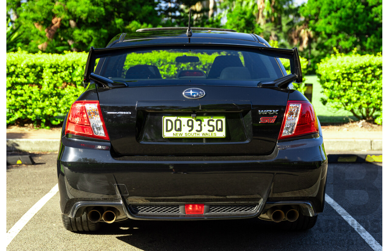7/2012 Subaru WRX STi Spec R MY12 4d Sedan Obsidian Black Turbo 2.5L