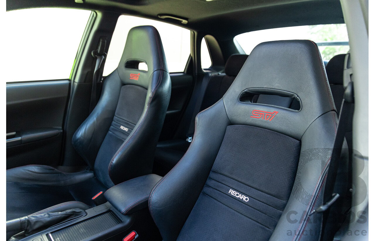 7/2012 Subaru WRX STi Spec R MY12 4d Sedan Obsidian Black Turbo 2.5L