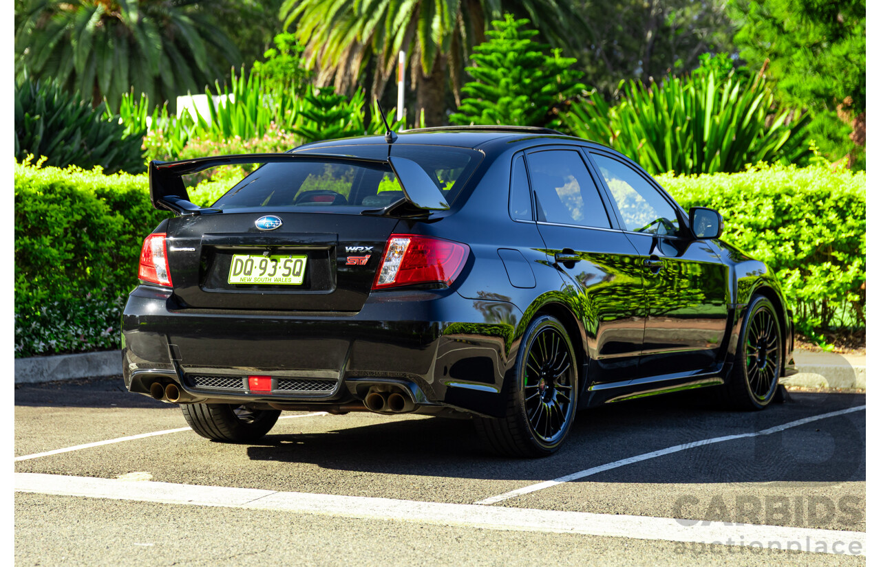 7/2012 Subaru WRX STi Spec R MY12 4d Sedan Obsidian Black Turbo 2.5L