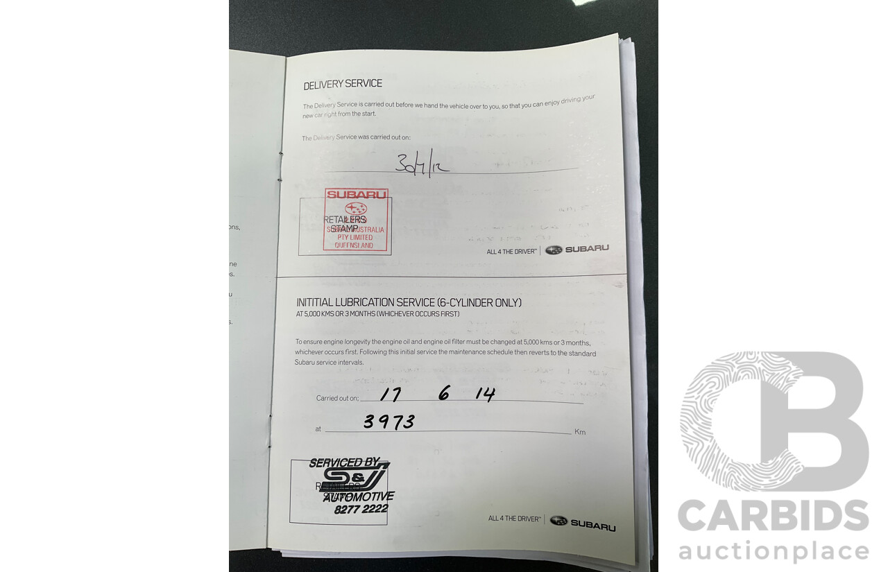 7/2012 Subaru WRX STi Spec R MY12 4d Sedan Obsidian Black Turbo 2.5L