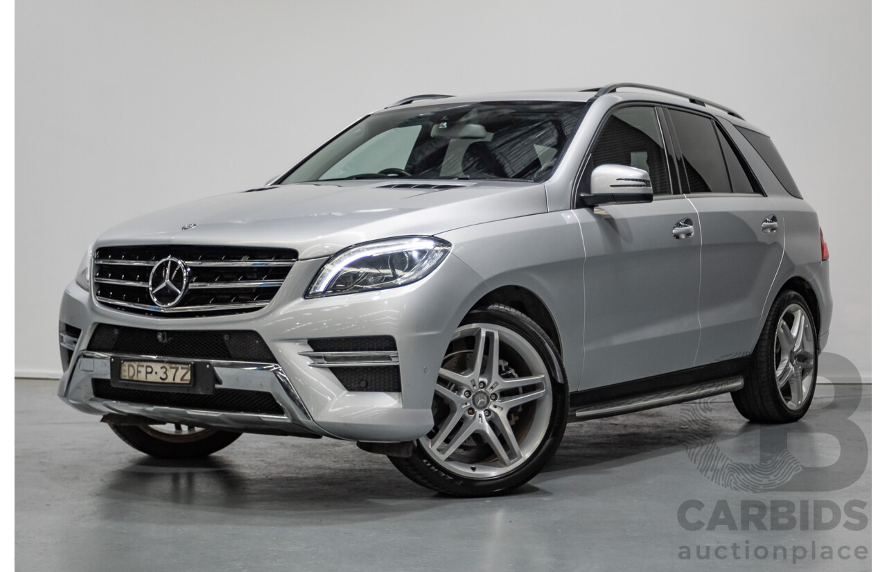 9/2015 Mercedes-Benz ML 350 CDI Bluetec (AWD) 166 MY15 4D Wagon Iridium Silver Metallic Turbo Diesel 3.0L