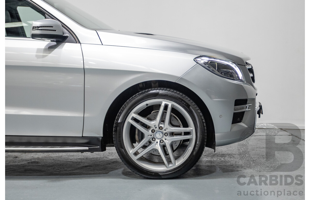 9/2015 Mercedes-Benz ML 350 CDI Bluetec (AWD) 166 MY15 4D Wagon Iridium Silver Metallic Turbo Diesel 3.0L