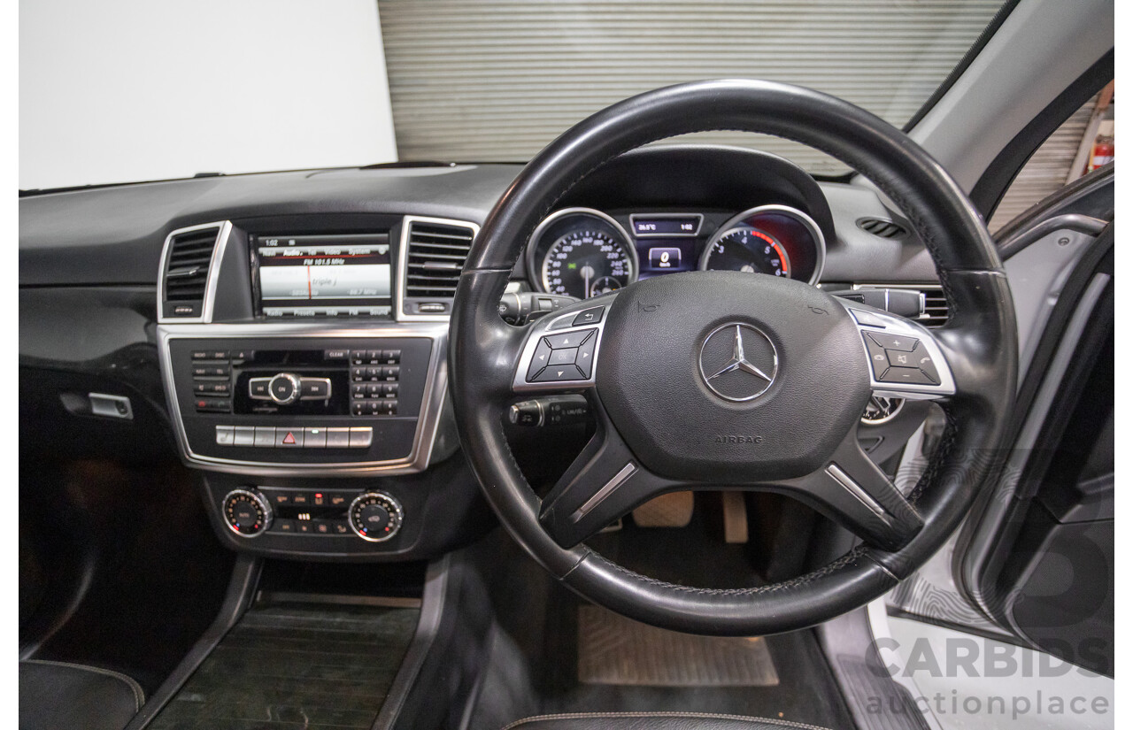 9/2015 Mercedes-Benz ML 350 CDI Bluetec (AWD) 166 MY15 4D Wagon Iridium Silver Metallic Turbo Diesel 3.0L