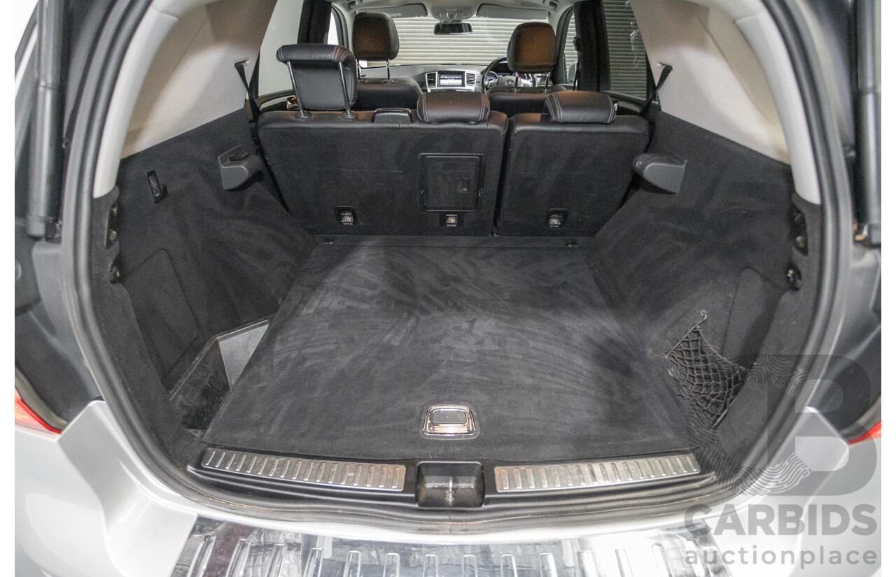 9/2015 Mercedes-Benz ML 350 CDI Bluetec (AWD) 166 MY15 4D Wagon Iridium Silver Metallic Turbo Diesel 3.0L