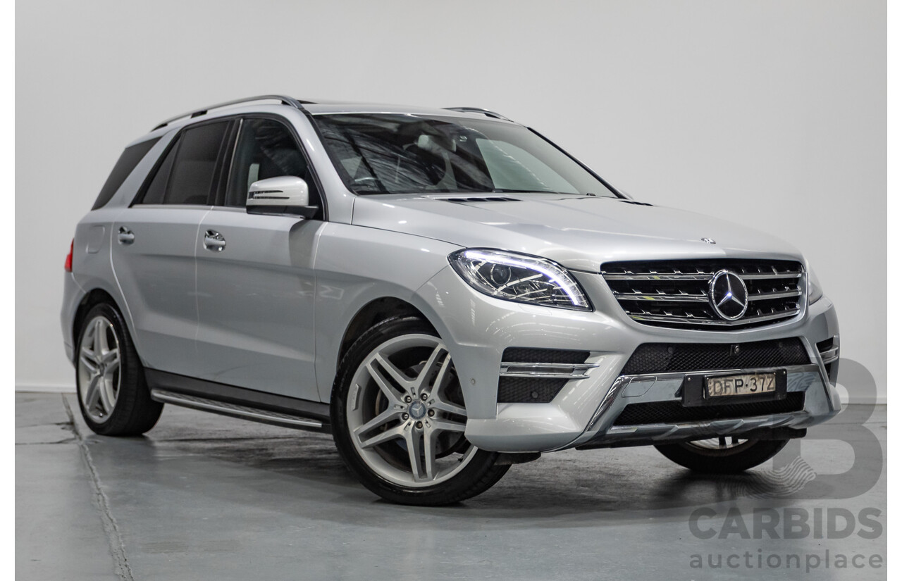 9/2015 Mercedes-Benz ML 350 CDI Bluetec (AWD) 166 MY15 4D Wagon Iridium Silver Metallic Turbo Diesel 3.0L