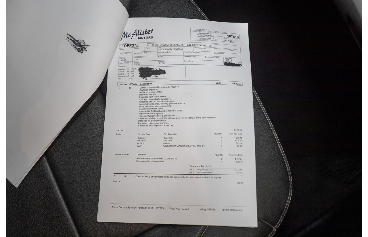 9/2015 Mercedes-Benz ML 350 CDI Bluetec (AWD) 166 MY15 4D Wagon Iridium Silver Metallic Turbo Diesel 3.0L