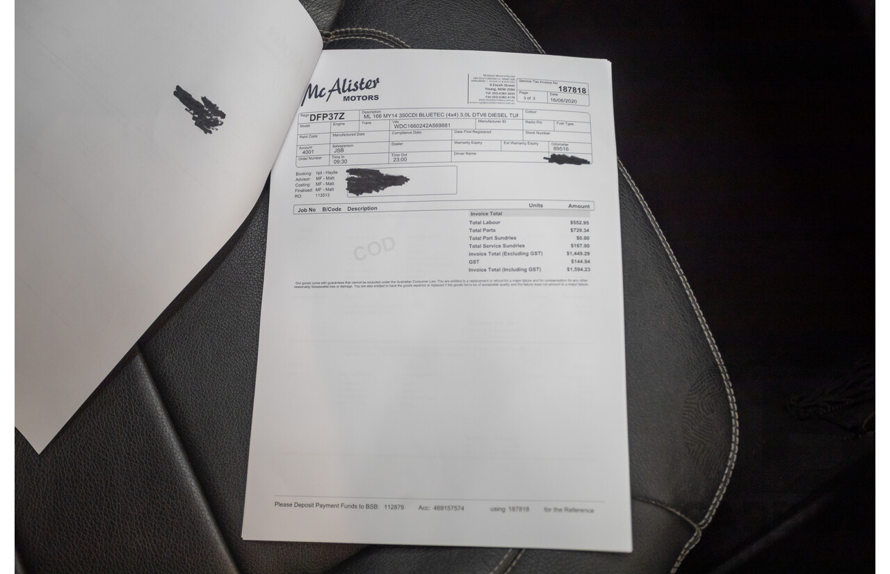 9/2015 Mercedes-Benz ML 350 CDI Bluetec (AWD) 166 MY15 4D Wagon Iridium Silver Metallic Turbo Diesel 3.0L