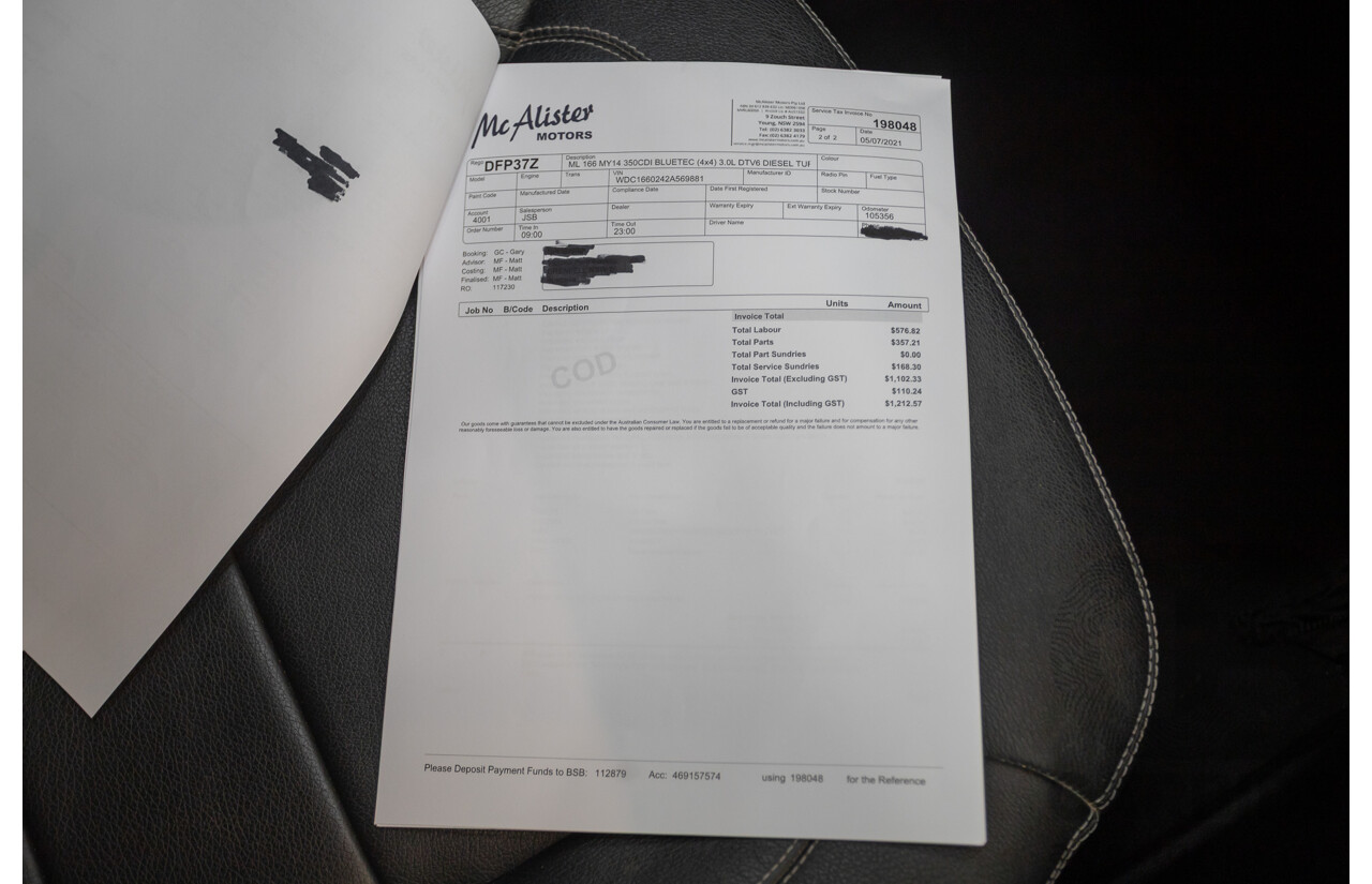 9/2015 Mercedes-Benz ML 350 CDI Bluetec (AWD) 166 MY15 4D Wagon Iridium Silver Metallic Turbo Diesel 3.0L