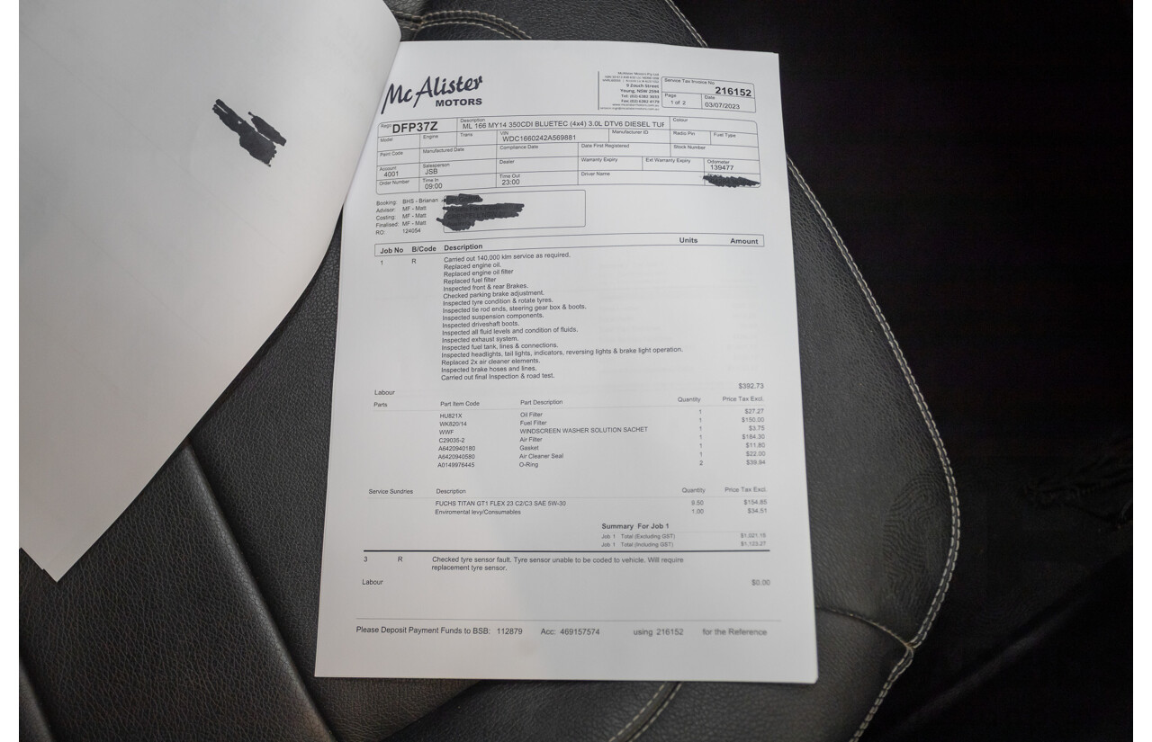 9/2015 Mercedes-Benz ML 350 CDI Bluetec (AWD) 166 MY15 4D Wagon Iridium Silver Metallic Turbo Diesel 3.0L