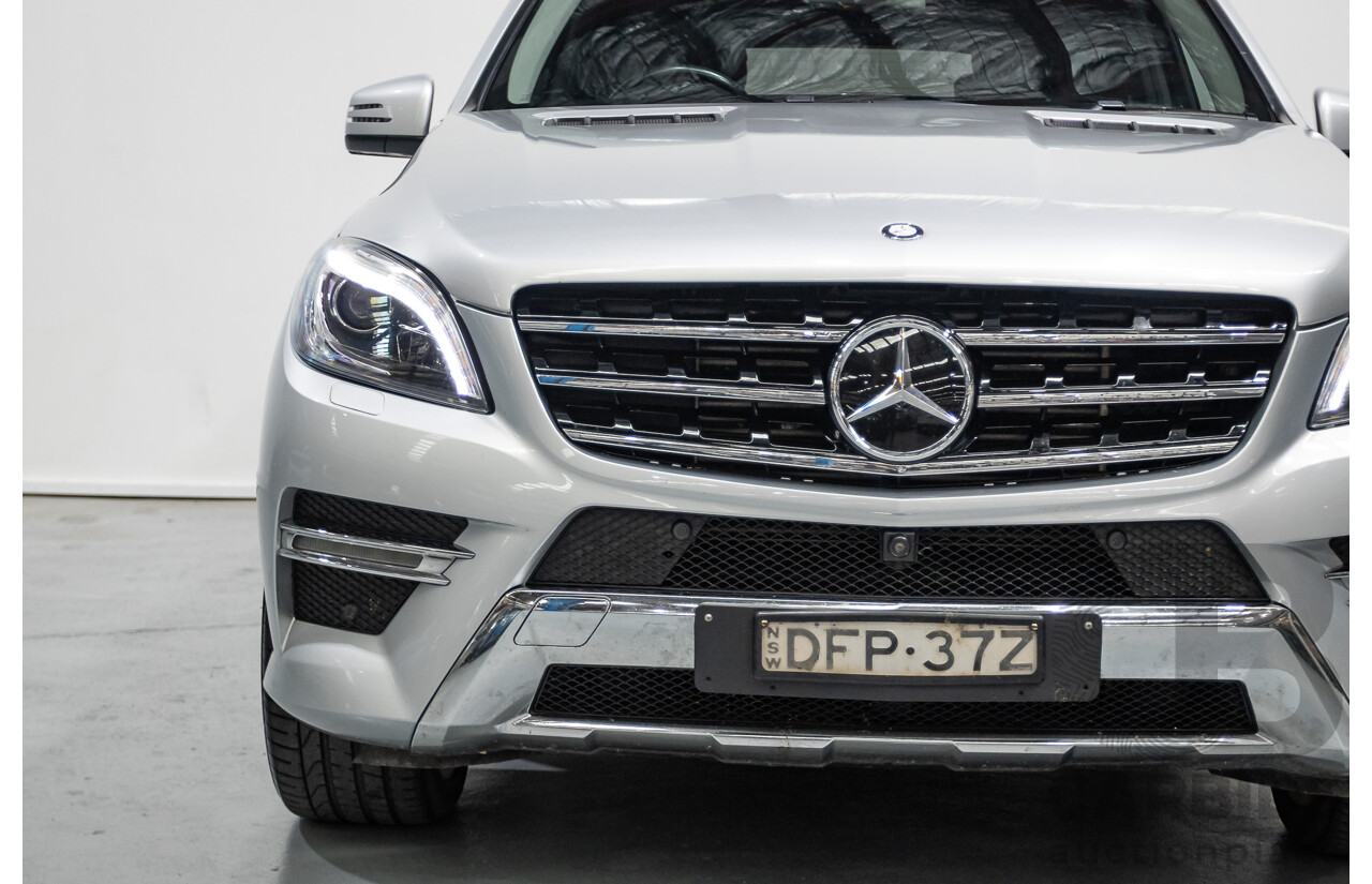 9/2015 Mercedes-Benz ML 350 CDI Bluetec (AWD) 166 MY15 4D Wagon Iridium Silver Metallic Turbo Diesel 3.0L