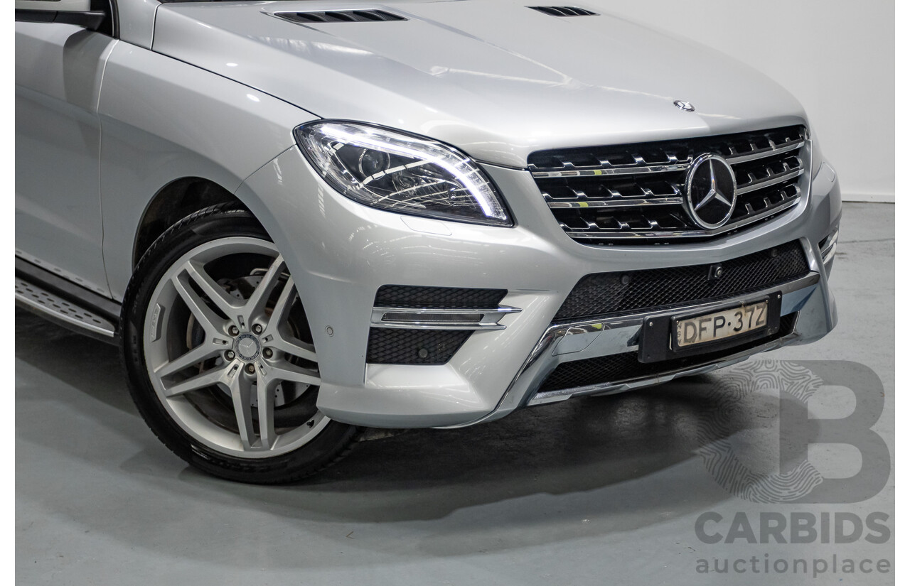 9/2015 Mercedes-Benz ML 350 CDI Bluetec (AWD) 166 MY15 4D Wagon Iridium Silver Metallic Turbo Diesel 3.0L