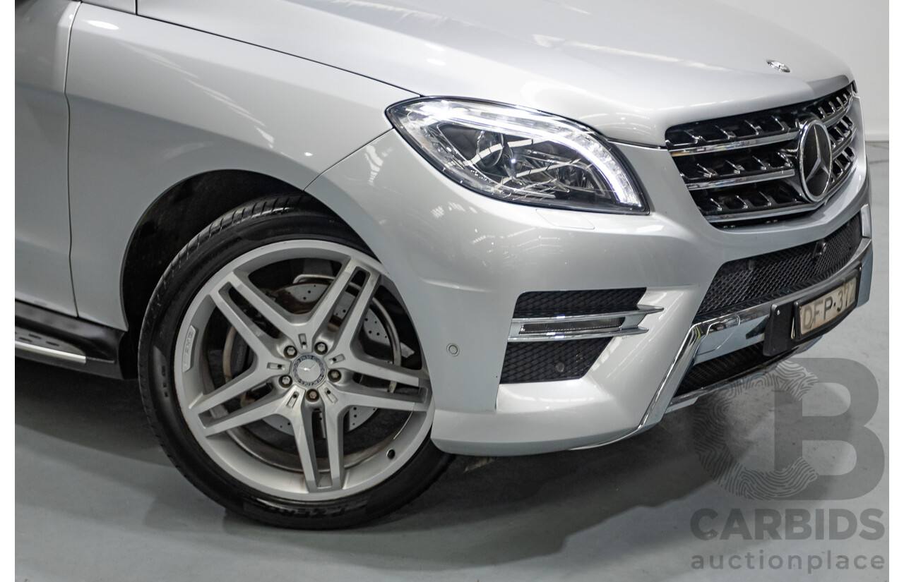 9/2015 Mercedes-Benz ML 350 CDI Bluetec (AWD) 166 MY15 4D Wagon Iridium Silver Metallic Turbo Diesel 3.0L