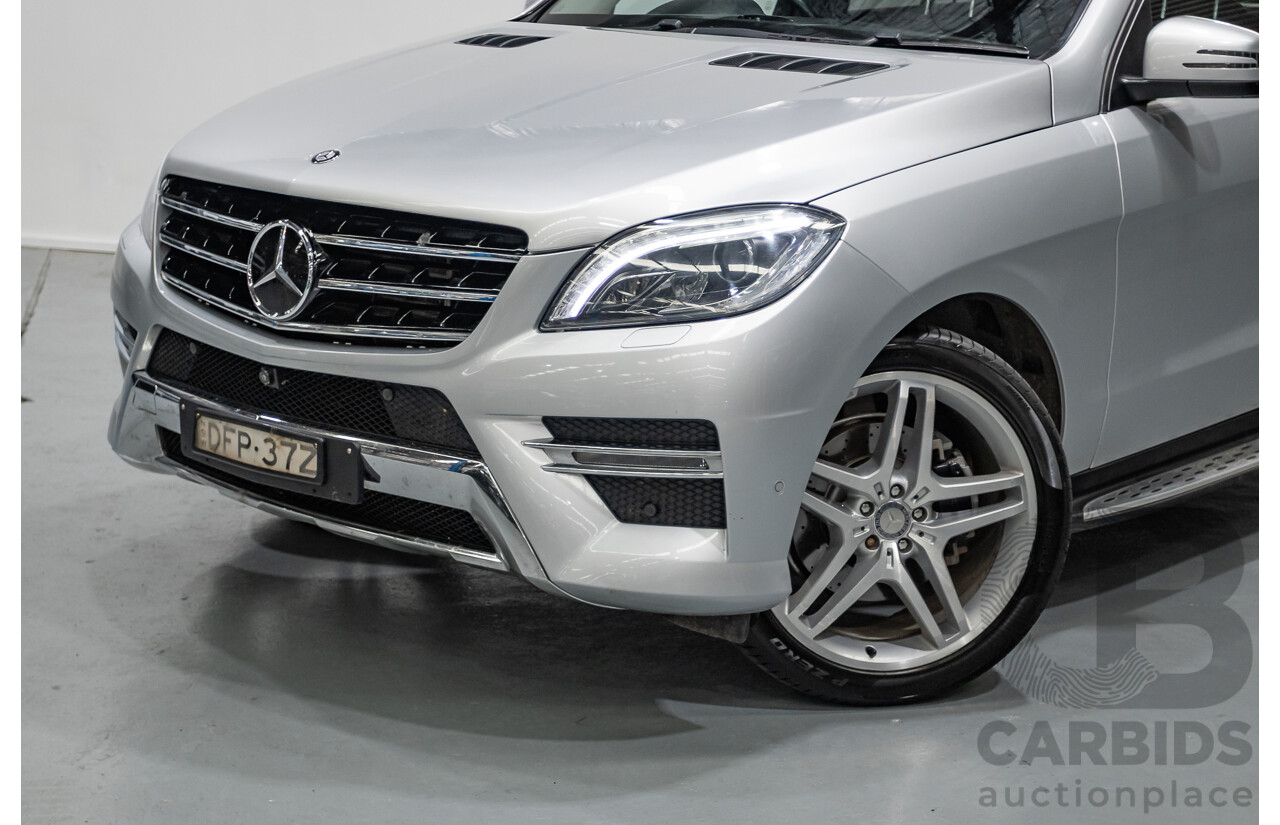 9/2015 Mercedes-Benz ML 350 CDI Bluetec (AWD) 166 MY15 4D Wagon Iridium Silver Metallic Turbo Diesel 3.0L
