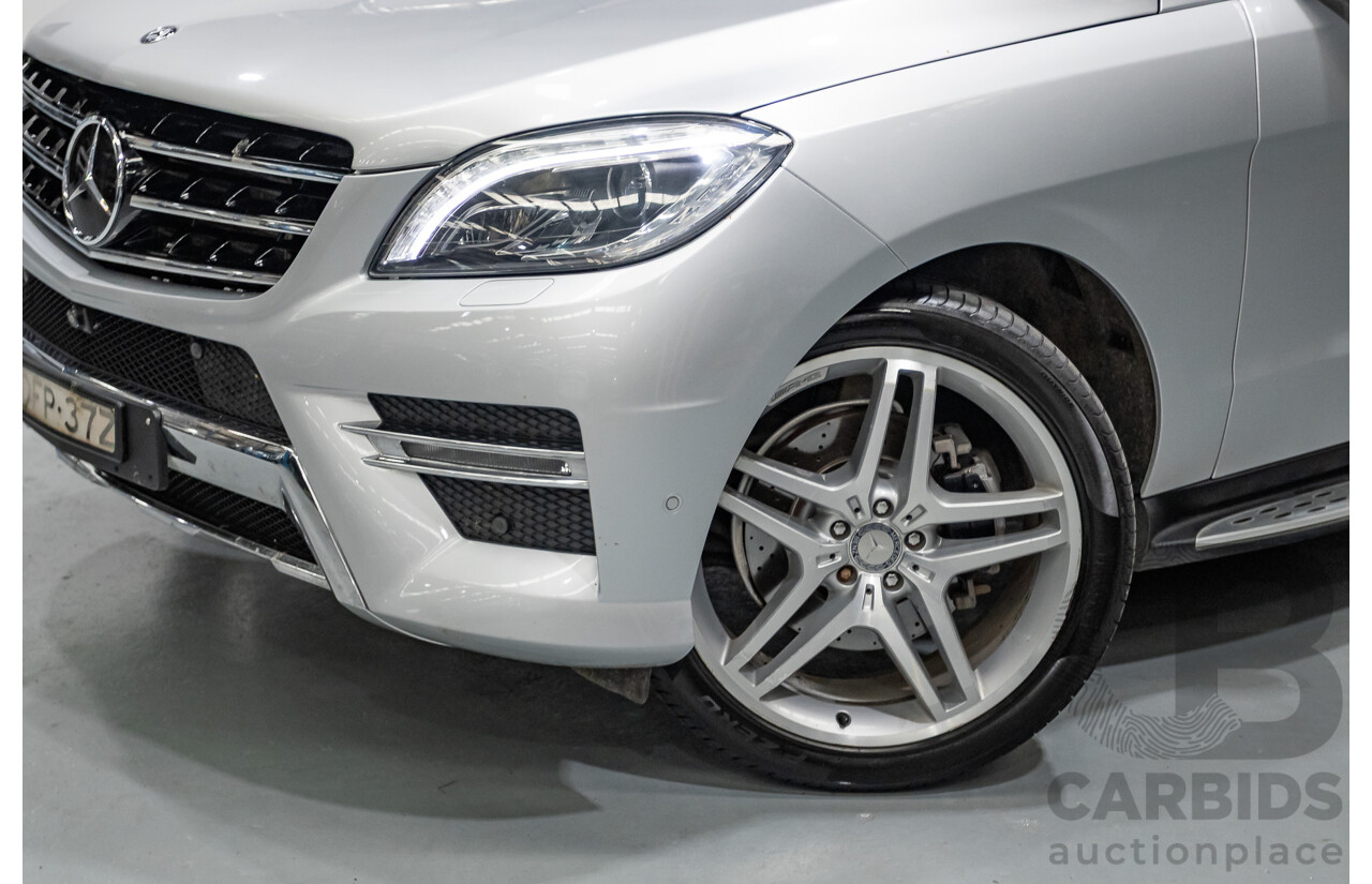 9/2015 Mercedes-Benz ML 350 CDI Bluetec (AWD) 166 MY15 4D Wagon Iridium Silver Metallic Turbo Diesel 3.0L