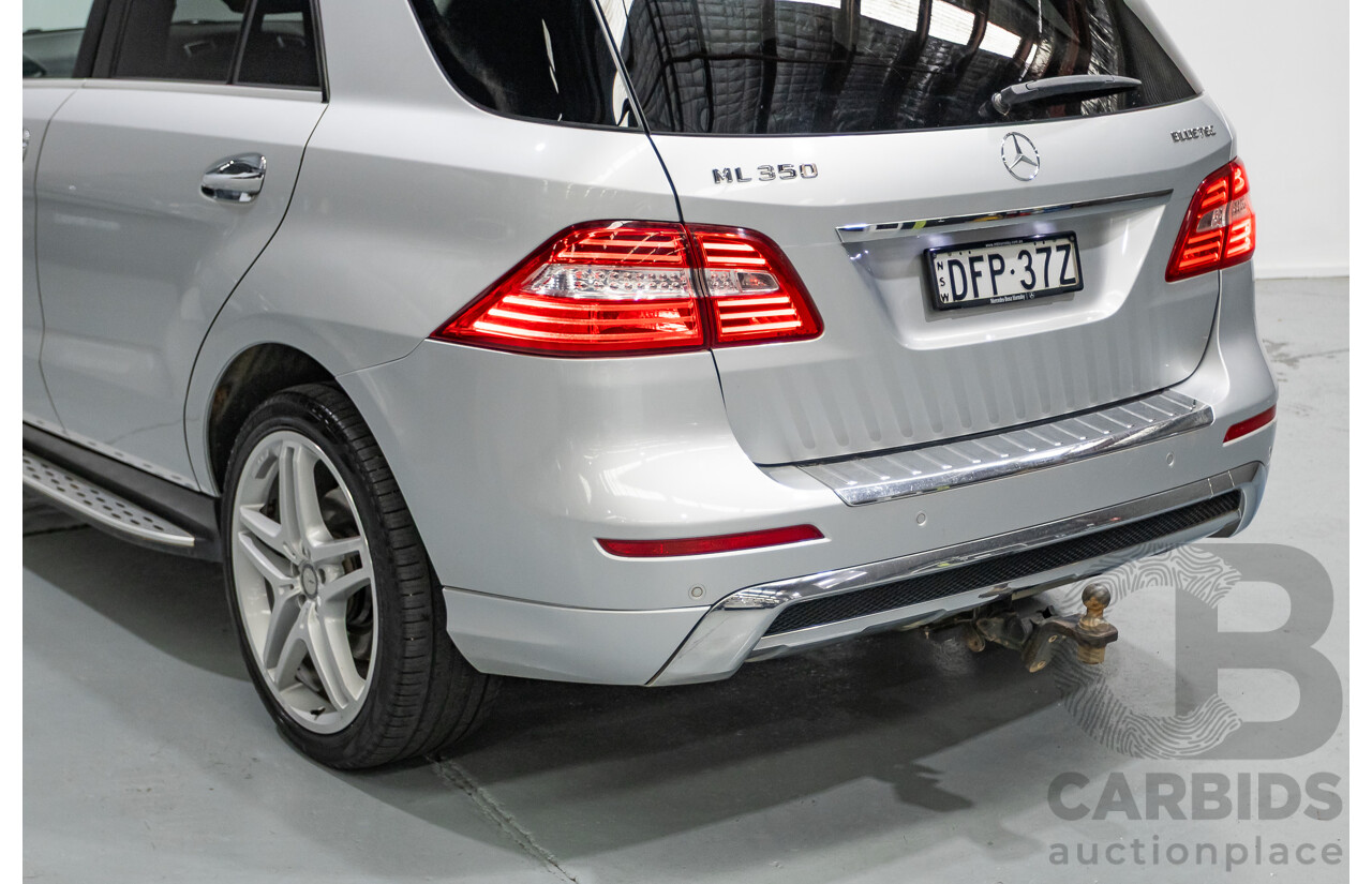 9/2015 Mercedes-Benz ML 350 CDI Bluetec (AWD) 166 MY15 4D Wagon Iridium Silver Metallic Turbo Diesel 3.0L