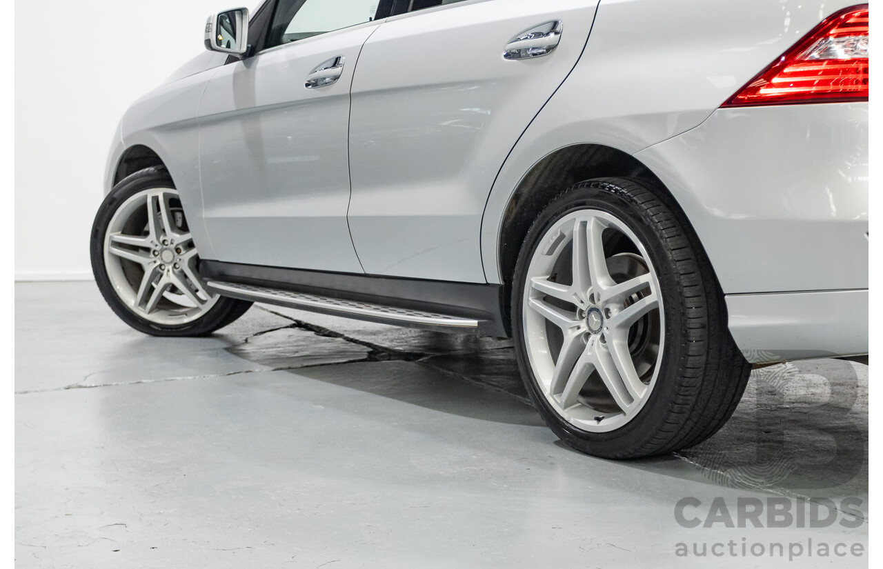 9/2015 Mercedes-Benz ML 350 CDI Bluetec (AWD) 166 MY15 4D Wagon Iridium Silver Metallic Turbo Diesel 3.0L