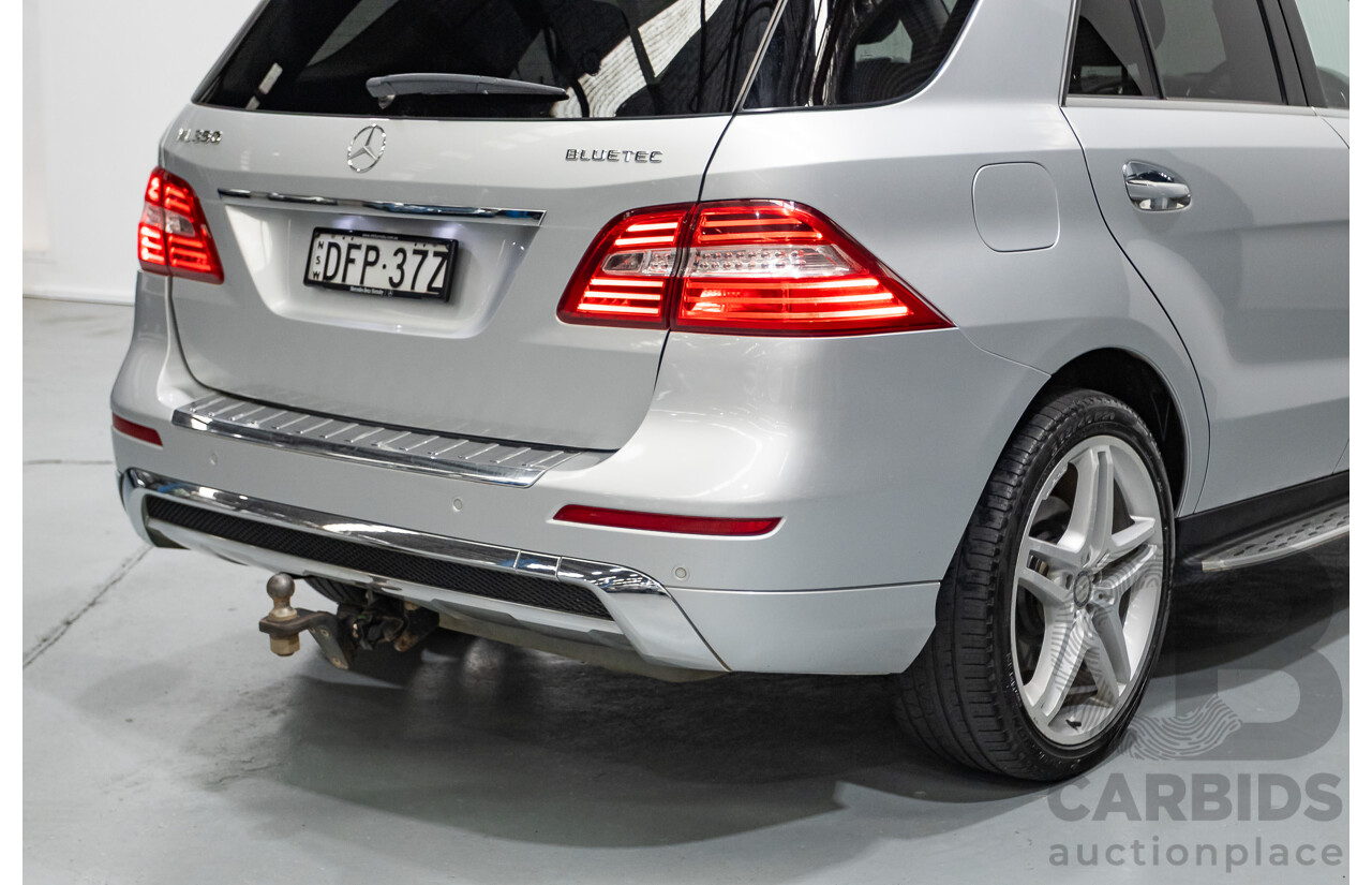 9/2015 Mercedes-Benz ML 350 CDI Bluetec (AWD) 166 MY15 4D Wagon Iridium Silver Metallic Turbo Diesel 3.0L