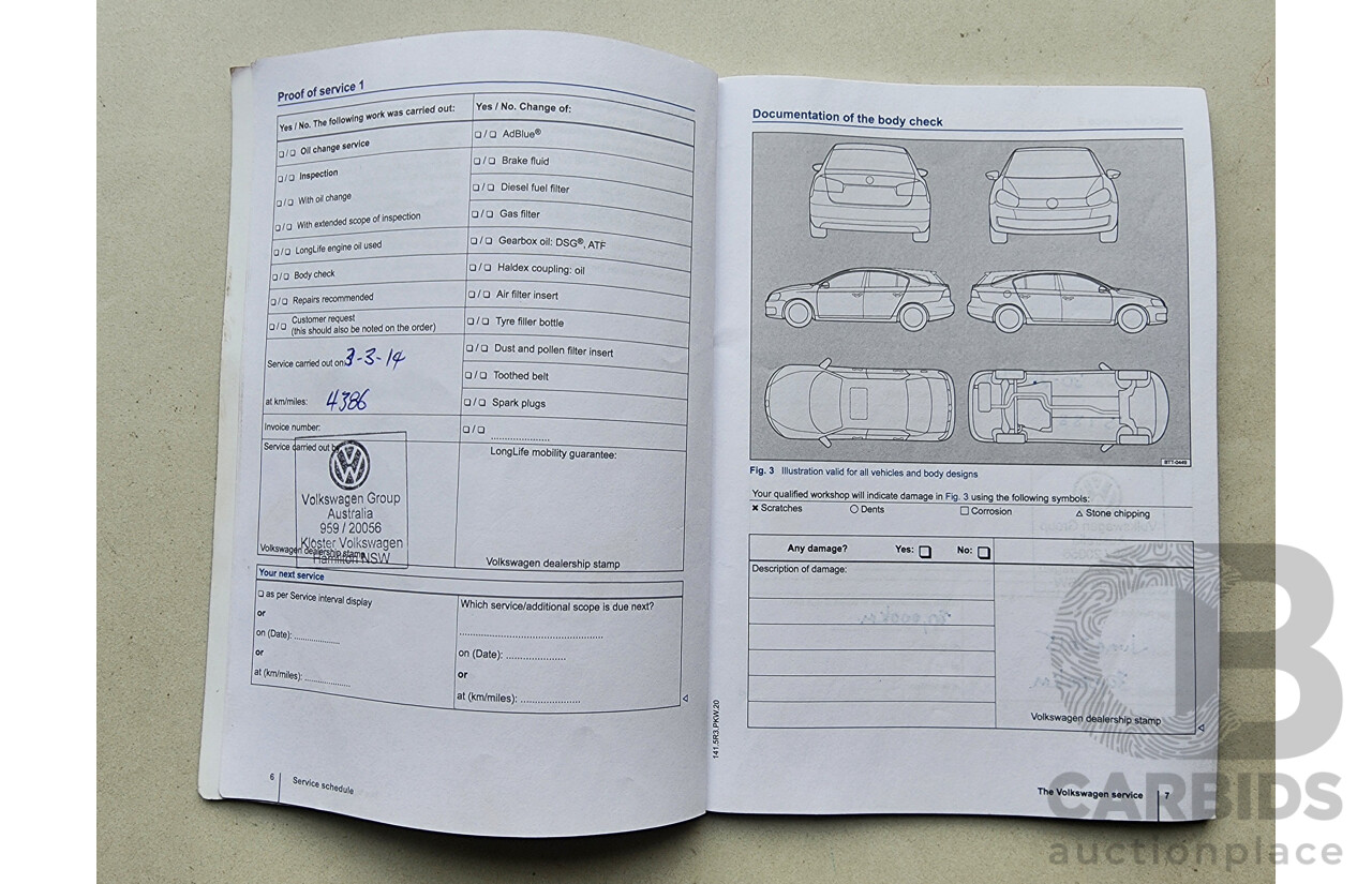 1/2014 Volkswagen Polo Trendline 6R MY14 5d Hatchback White 1.4L