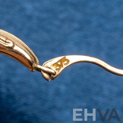9ct Yellow Gold Huggies Earrings Pair - 0.5gms