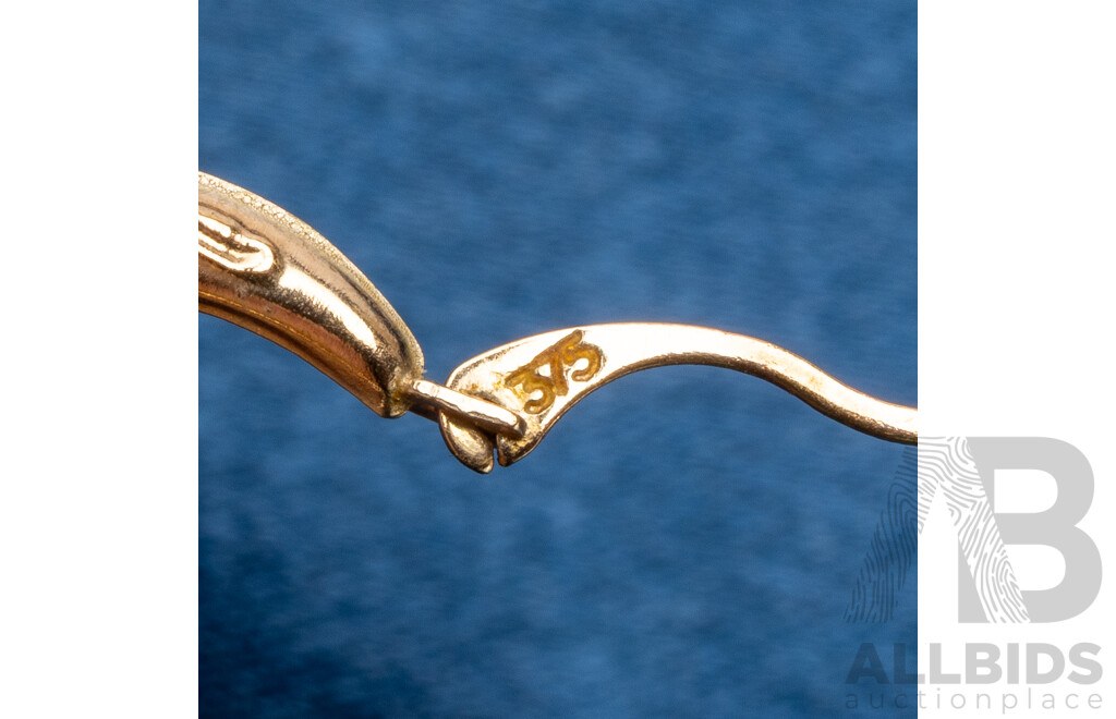 9ct Yellow Gold Huggies Earrings Pair - 0.5gms