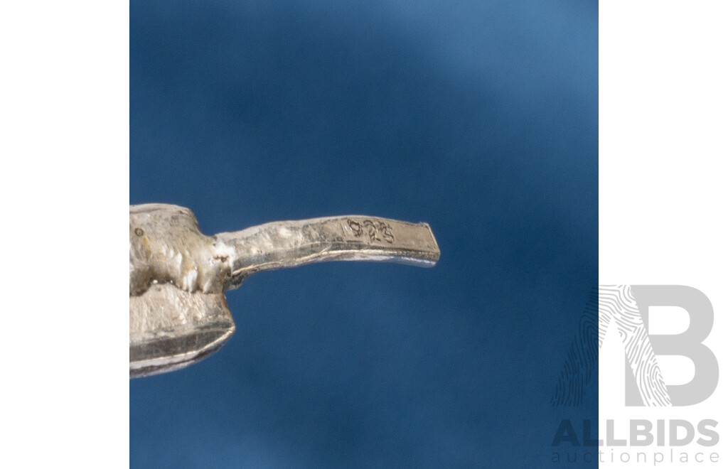 925 Sterling Silver Bangle and Silver Tone Bangle - Lot of 2
