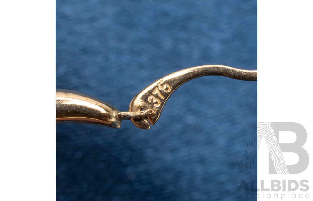 9ct Yellow Gold Pair of Huggies Earrings - 0.50gms