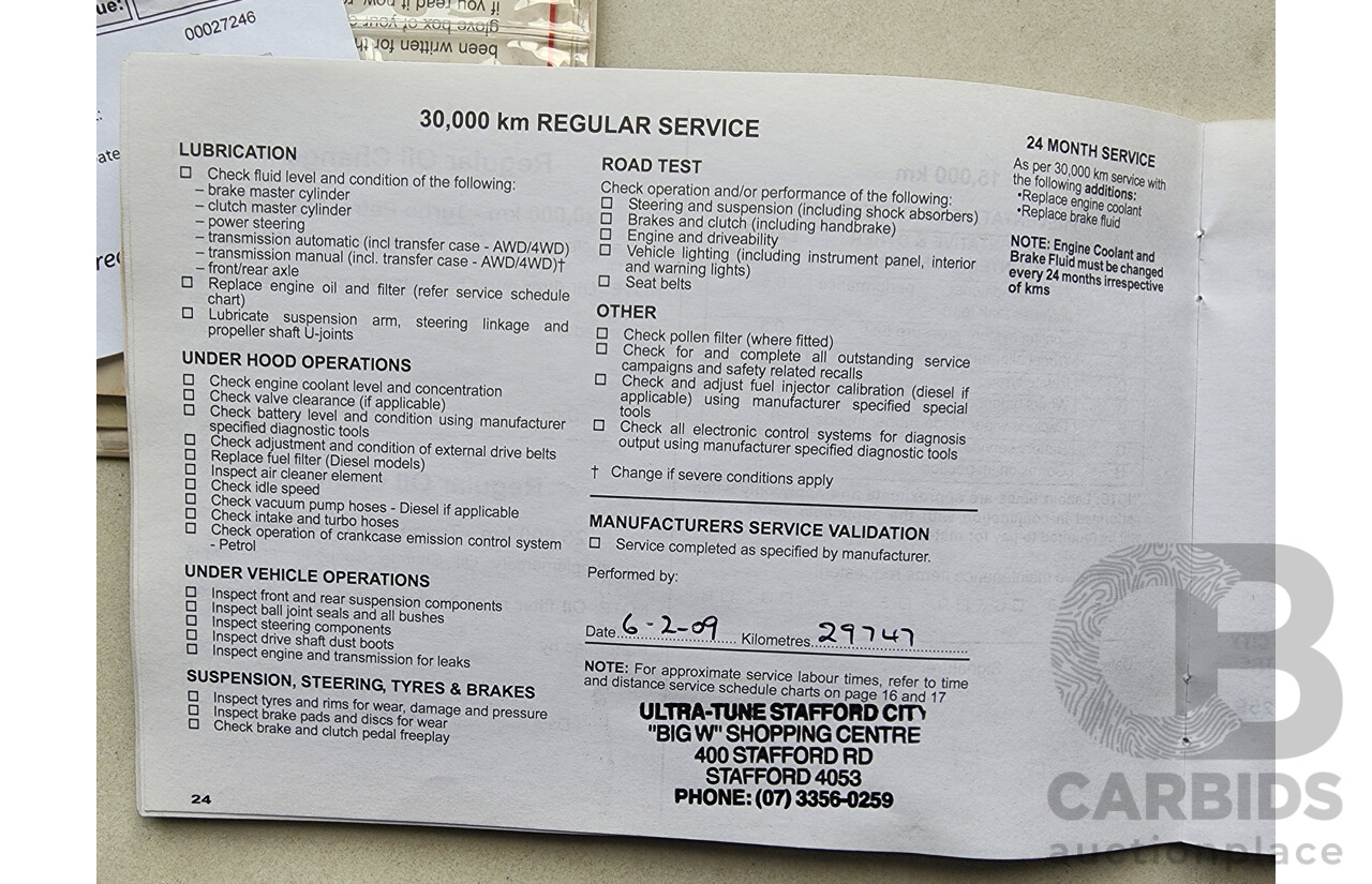 1/2007 Mitsubishi 380 ES DB SERIES II 4d Sedan White 3.8L