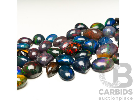 100 Carat Natural Ethiopian Black Opal Parcel – Bulk Lot