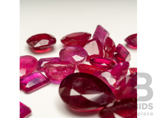 100 Carat Natural Ruby Parcel – Bulk Gemstone Lot