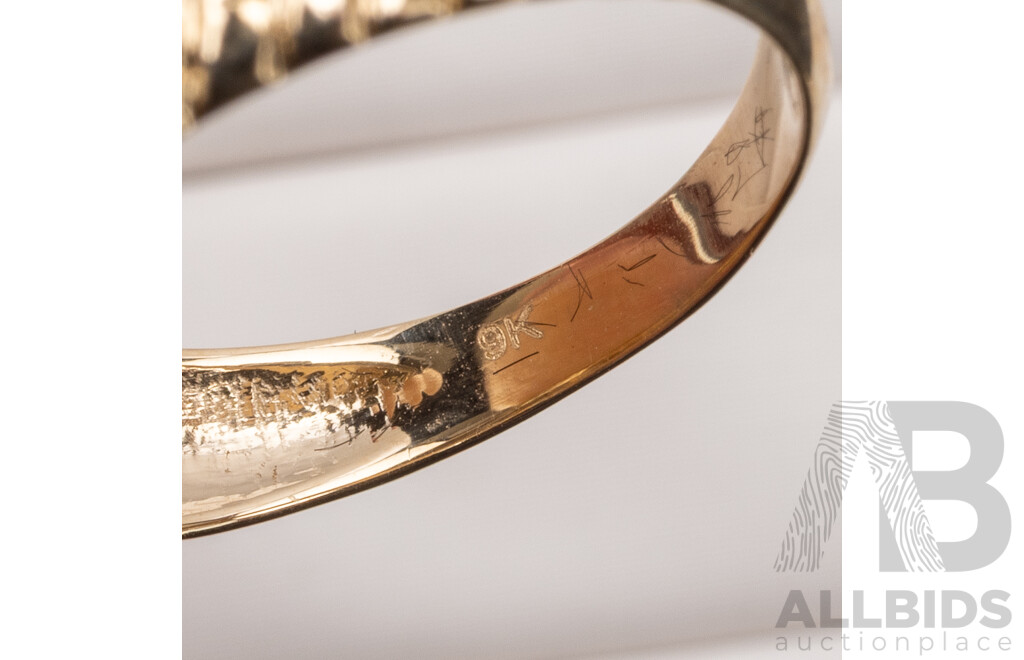 9ct Yellow Gold Natural Diamond Ring with IGI Valuation - Size N
