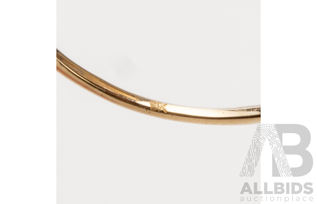 9ct Yellow Gold Natural Amethyst Ring with Valuation - Size N