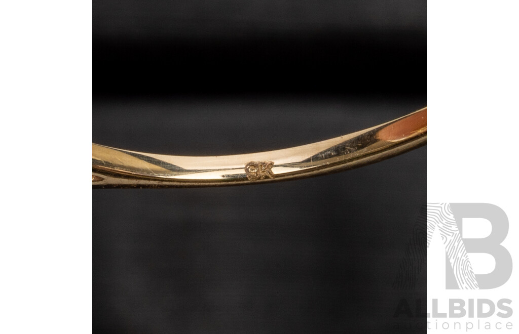 9ct Yellow Gold Natural Amethyst & Diamond Ring with Valuation - Size O