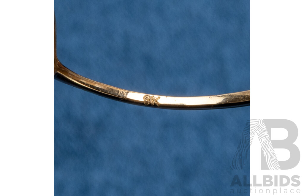 9ct Yellow Gold Natural Citrine Ring with Valuation - Size L.5