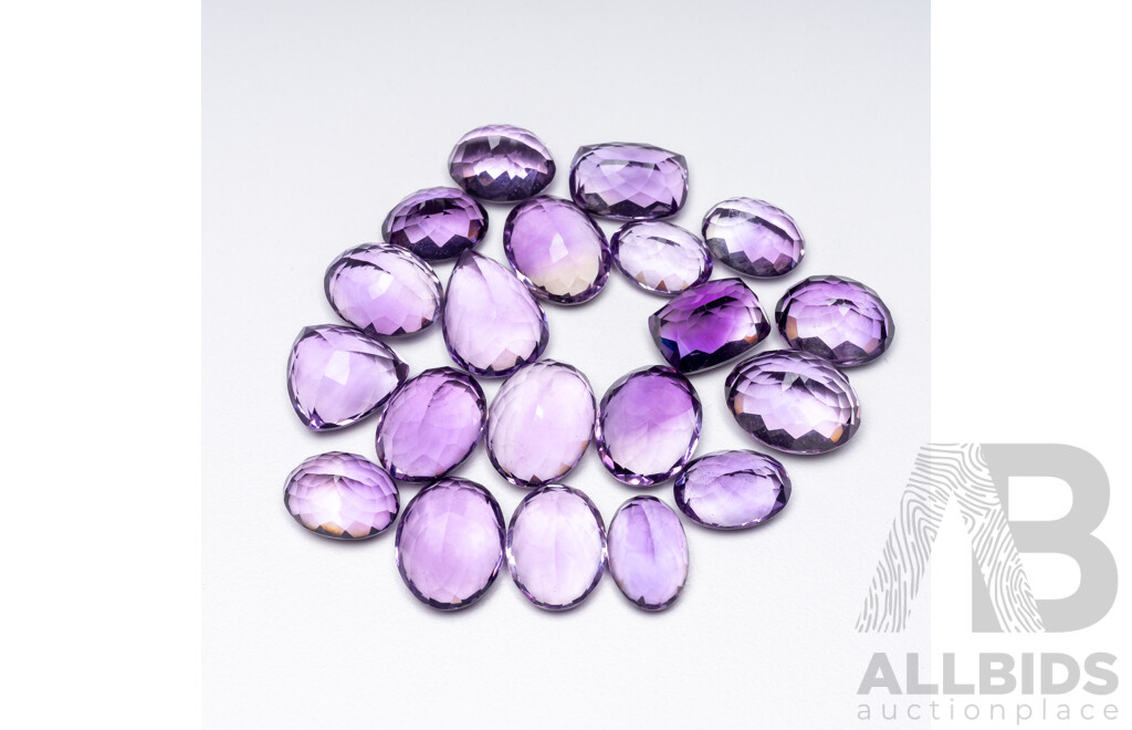200cts of Natural Amethyst Parcel – Bulk Gemstone Lot