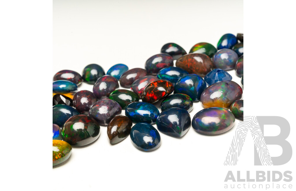100 Carat Natural Ethiopian Black Opal Parcel – Bulk Lot