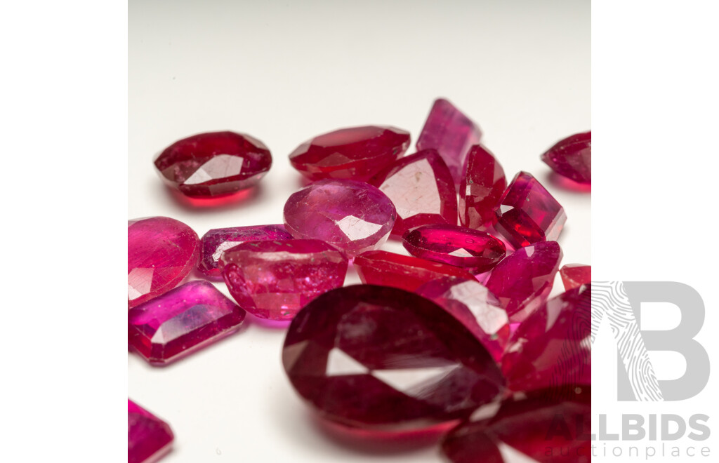 100 Carat Natural Ruby Parcel – Bulk Gemstone Lot