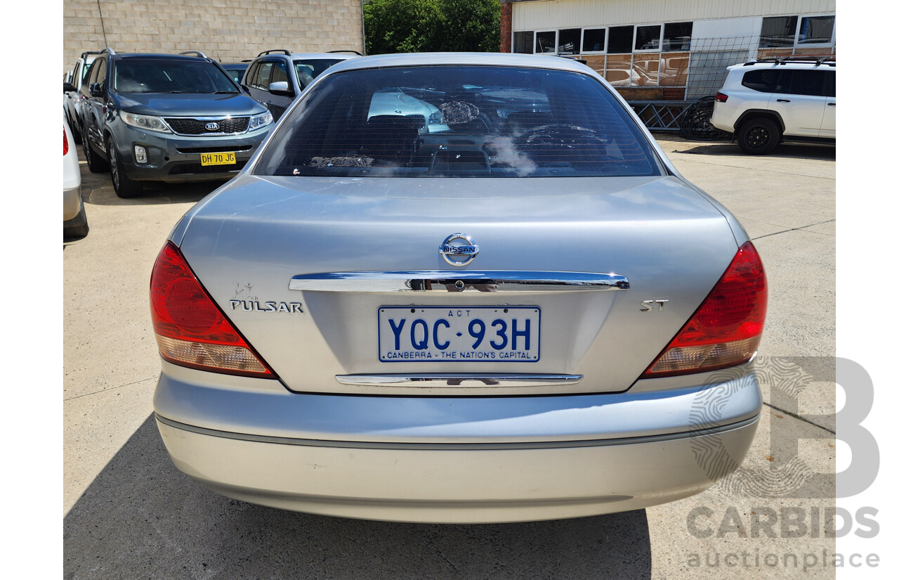 7/2005 Nissan Pulsar ST N16 MY04 4d Sedan Silver 1.8L