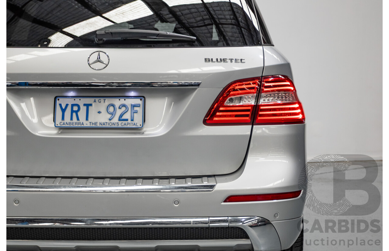 6/2015 Mercedes-Benz ML 350CDI Bluetec (4x4) 166 MY14 4d Wagon Iridium Silver Metallic Turbo Diesel V6 3.0L